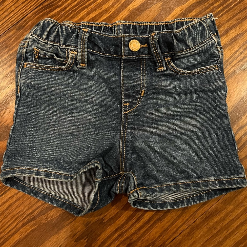 Old Navy Girls Dark Blue Denim Shorts